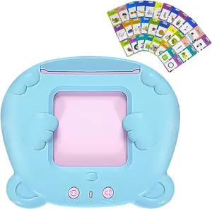 Sensory Activity Toy - Talking Sensory Activities for Kids Alphabet with Audio Reader | ABS Machine with 224 Cards, Language Function, Preschool Kindergarten Homeschooling Travel Car Airplane Set