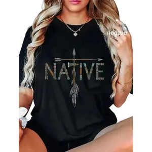 100% Cotton Unisex Native Indian American Day Pride Indigenous Native American T-Shirt Casual Top