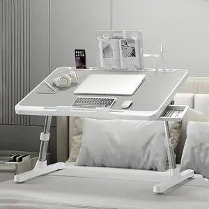 Portable Laptop Bed Table – Multi-Use Desk with USB Ports, Cooling Fan, LED Light & Storage Drawer – Great for Reading, Writing, Eating & Working – Ideal Gift for Holidays & All Seasons