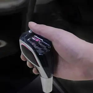 Touch Activated Crystal Cut Shift Knobs with 7 Light Colors Gear Knob Crystal Gear Shift Knob Compatible with Most Cars