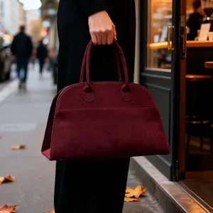 Retro style women's handbag, newly upgraded quality, thick tote bag, large capacity high-end handbag, suitable for mom's commuting bag, diaper bag, suitable for outdoor travel.