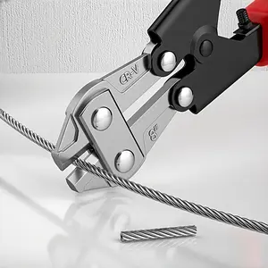 1 multipurpose wire cutter, large pliers, and heavy-duty needle-nose pliers, made of metal, 8-inch labor-saving wire cutter, chain cutter, and steel pliers, a versatile tool suitable for dismantling fences and construction site use.