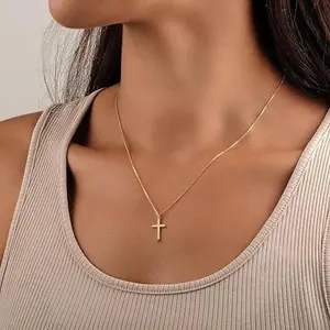Turandoss Cross Necklace for Women – Minimalist Jewelry Gift