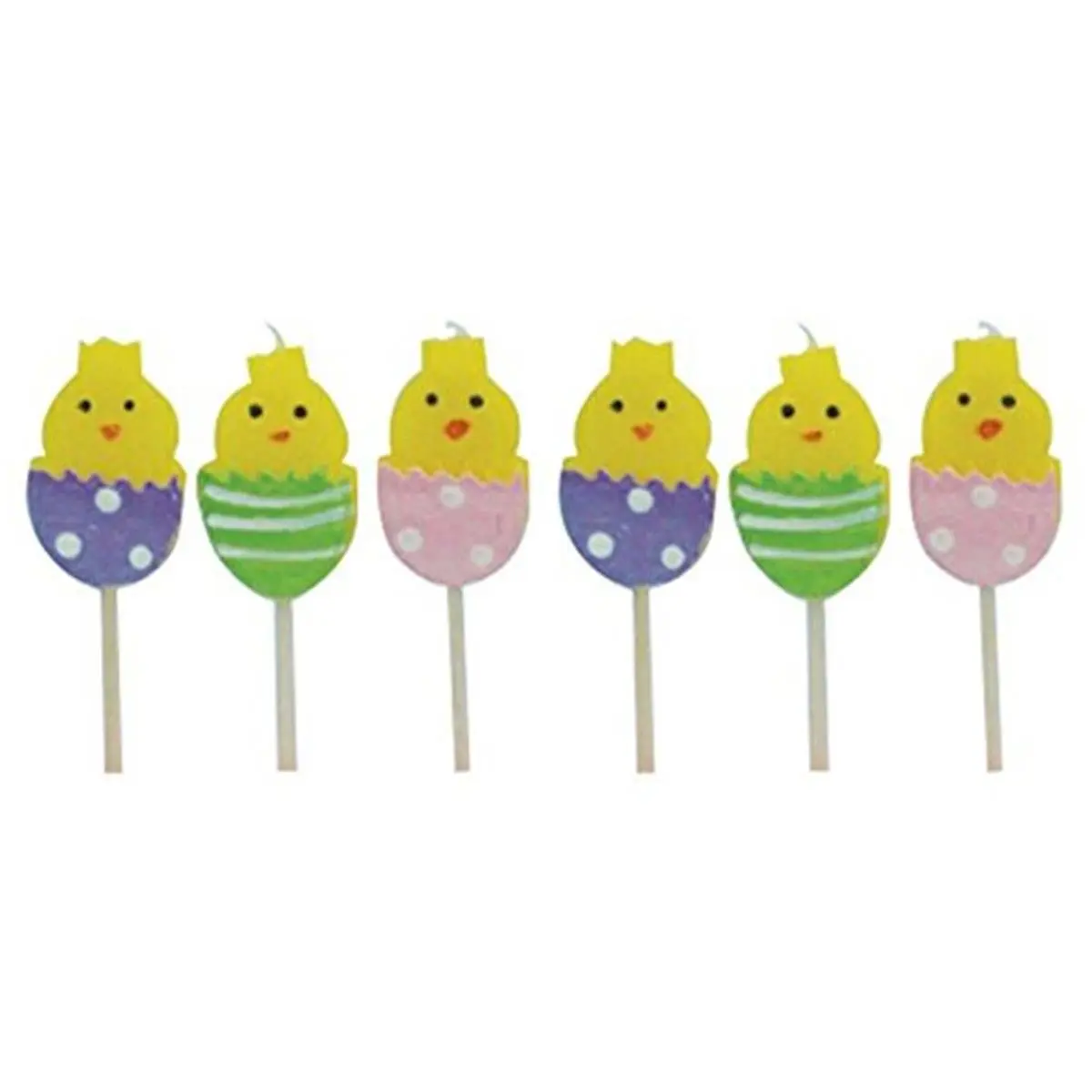 Sassafras 2300EACK Party Candles, Easter Egg Chicks