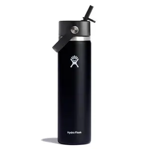Stainless Steel Standard Mouth Water Bottle with Flex Cap & Double-Wall Vacuum Insulation Leakproof Drinkware Flask Tumbler Mug for Everyday Use