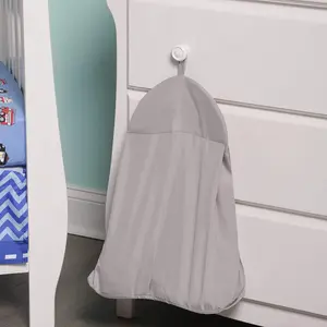 Everyday Kids Hanging Grey Diaper Stacker – Portable Nursery Organizer for Changing Table