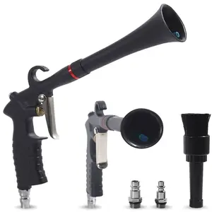 High-Pressure Car Cleaning Gun, Interior Drying Blower, Air Blow Gun, 2026 Model, Professional Cleaning Tool with Brush Attachment, Dual Nozzles, Car Wash Equipment, Car Wash Jet