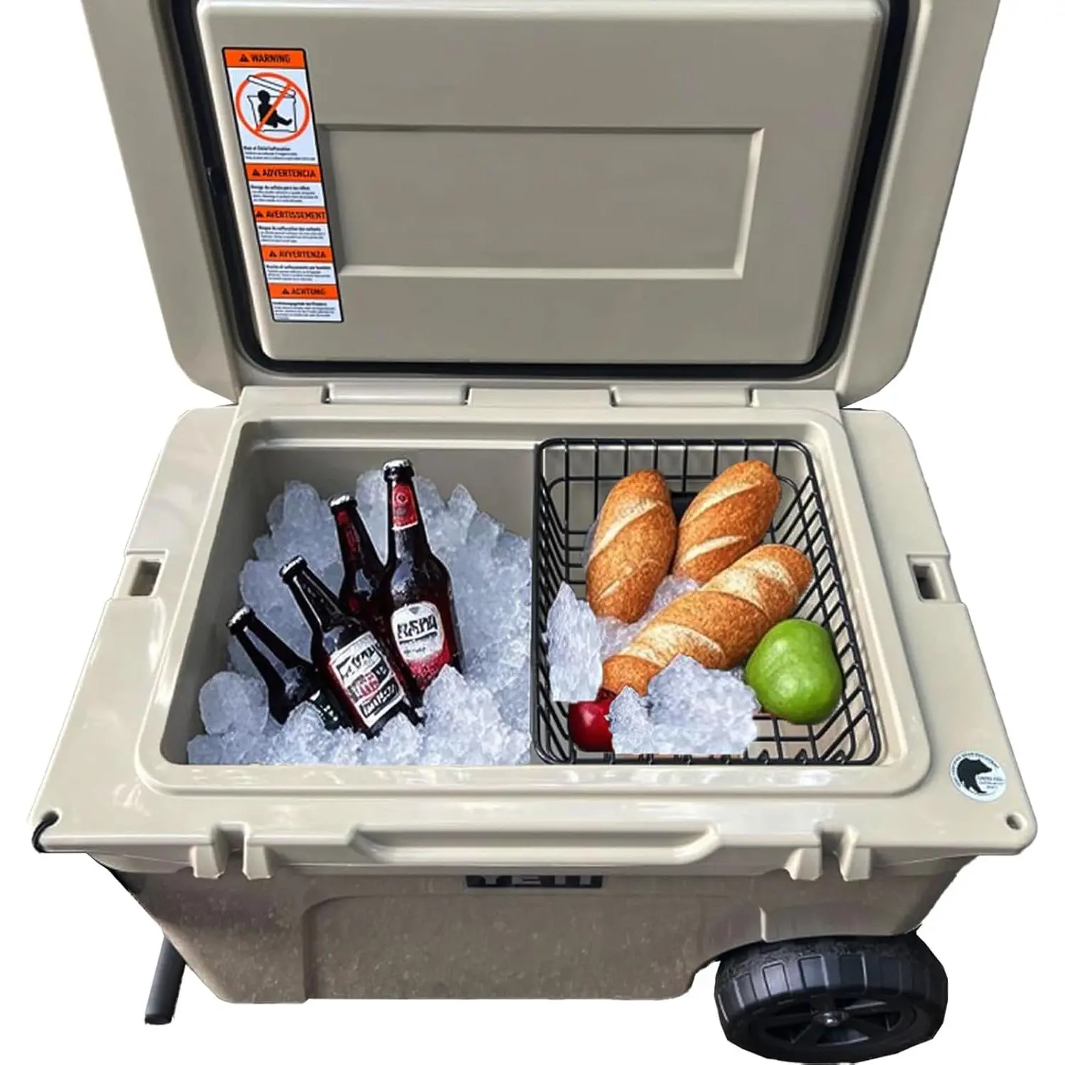 Cooler Basket for  Tundra Haul,  Roadie 48,  Roadie 60,Compatible with Other lgloo Accessories Cooler Locks,Ice etc,Coolers Basket Keeps  Dry.