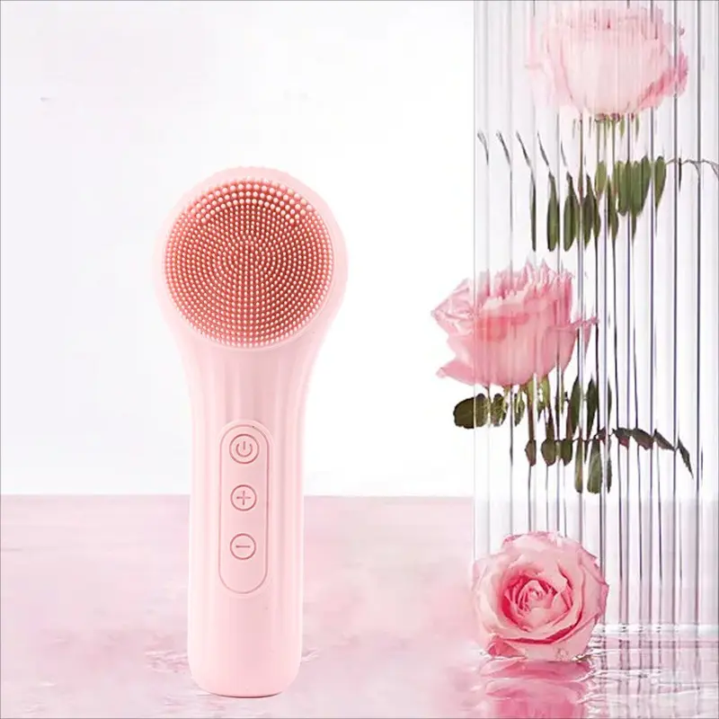 Electric Face Brush, Silicone Cleansing Device, 6 Modes Vibration, Deep Pore Cleaning, Shockproof Handle, Skincare Tool, Facial Cleansing Equipment, Face Care Instrument, Beauty Equipment