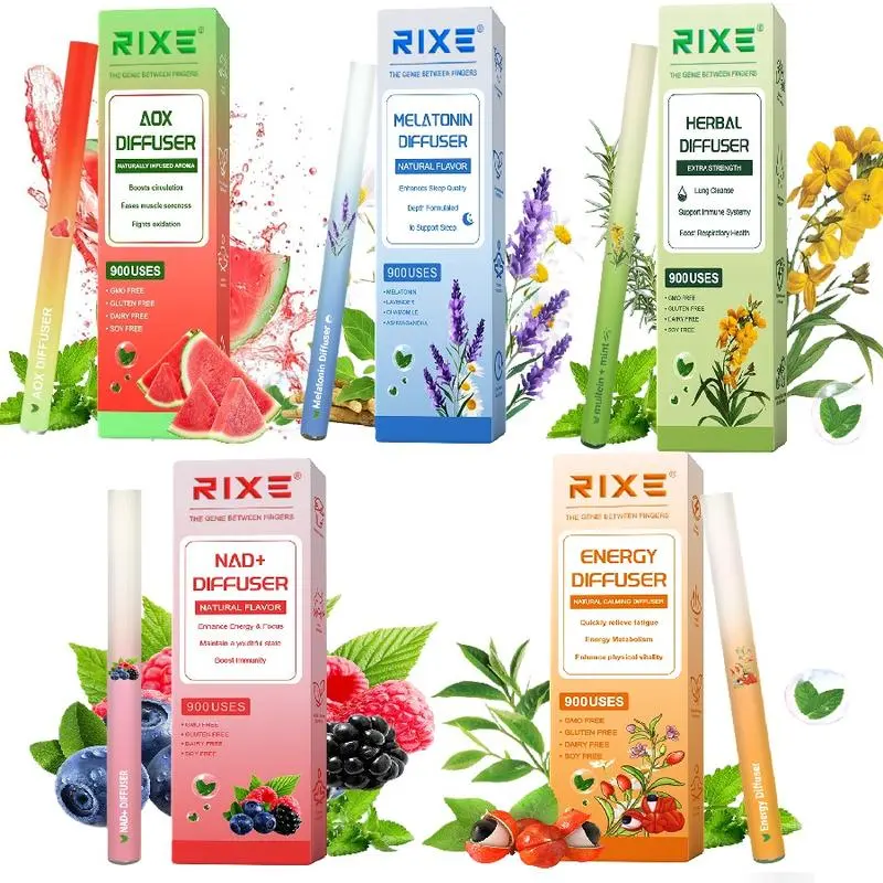 [Five-In-One] Natural Herbal Diffusers – Pure Herbal for Lung Support, Sleep Support, Energy Boost& Relaxation-Mullein & Thyme/Peppermint Extract/Lavender/Dandelion, Suitable for Most People Who Have Discomfort in Their Noses Healthy Therapy Fitness