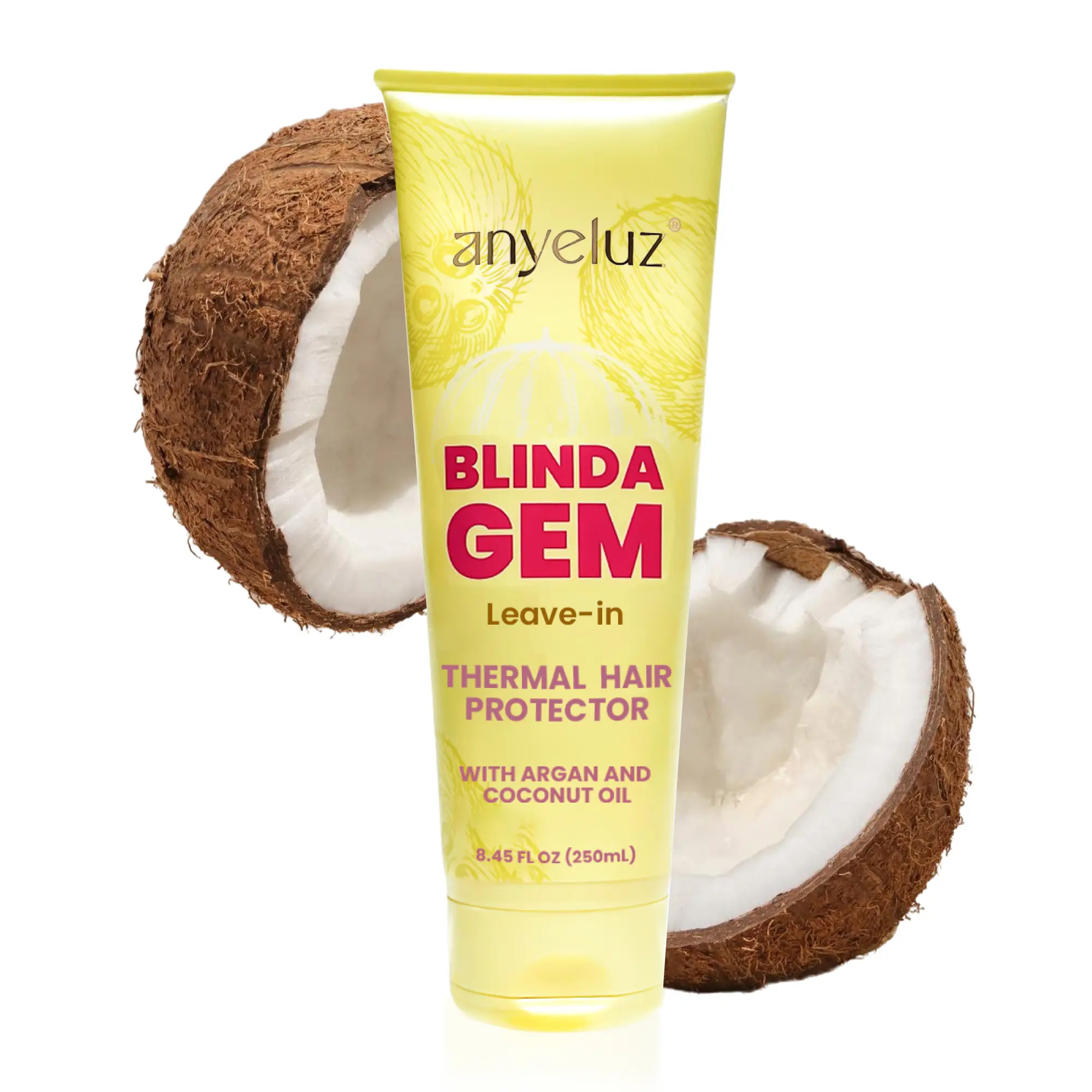 ANYELUZ Argan Oil Heat Protectant Leave-In Spray for Heat and Sun Protection, All Hair Types, Moisture, Haircare, Heat Protectant For Hair