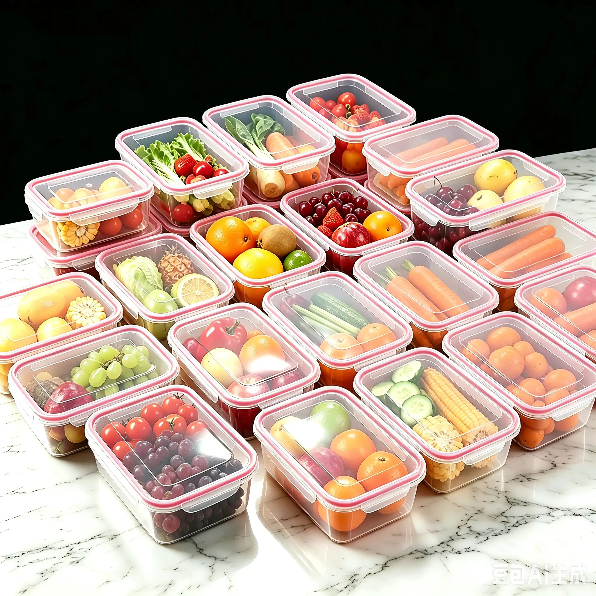40pc Food Storage Containers with Lids (20 Sets) | BPA-Free Airtight Meal Prep Containers, Leakproof Kitchen Organization & Storage, Microwave & Dishwasher Safe, Stackable Leftover Containers
