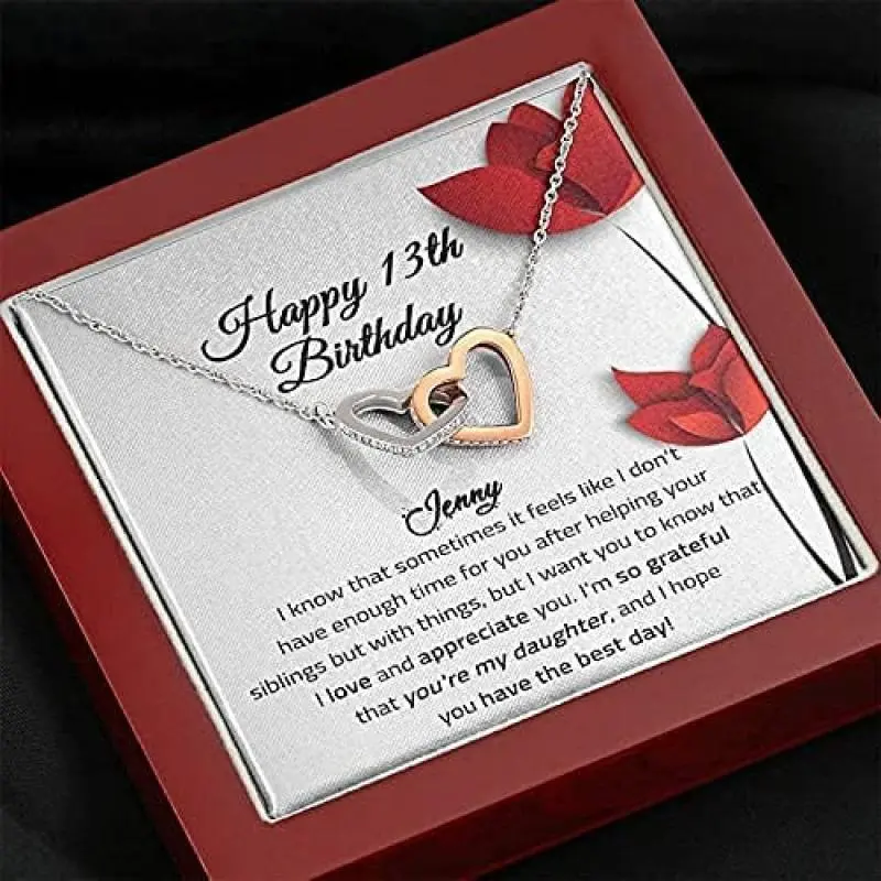 13th Birthday Necklace 13th Birthday Girl 13th Birthday for Daughter Sister and Girlfriend 13 Year Old Girl Gifts