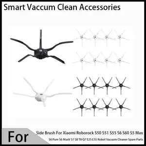 Side Brush For Xiaomi Roborock S50 S51 S55 S6 S60 S5 Max S6 Pure S6 MaxV S7 S8 T8 Q7 E25 E35 Robot Vacuum Cleaner Spare Parts