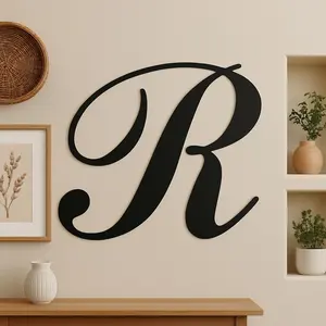 Metal letter R