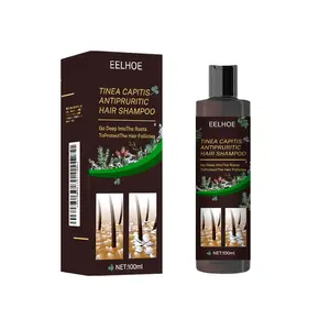 EELHOE Tinea Capitis Antipruritic Hair Shampoo 100ML ,Control Oil & Dandruff, with Mugwort, Honeysuckle, Aloe Vera Oil Soothing, Cleansing & Refreshing for Flaky Scalp & Oil Balance Gentle Daily Scalp Care Formula