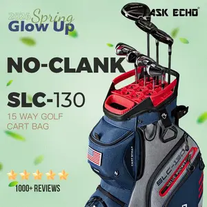 Ask Echo 2024 SLC-130 15 Dividers Grip Locking Bottom Golf Quiet Cart Bag
