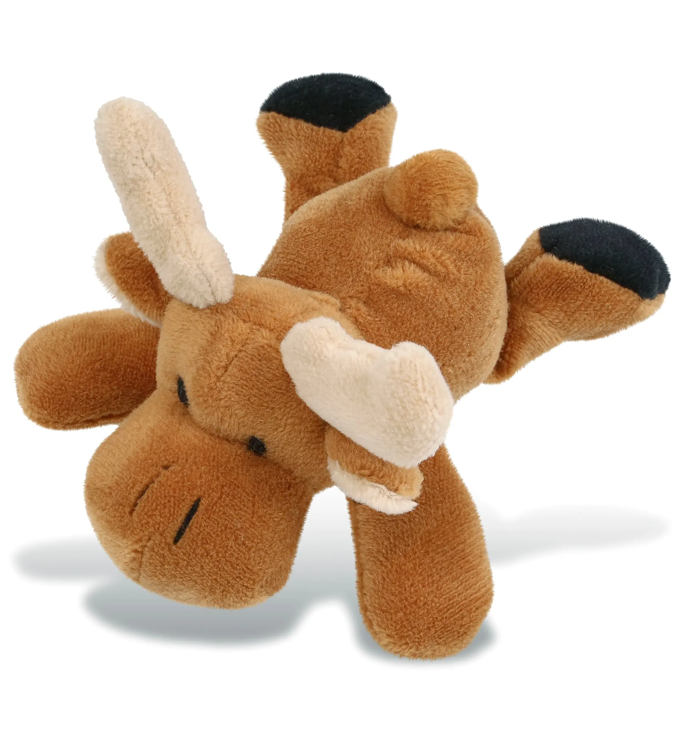 DOLLIBU Cota Global Brown Moose Plush Fridge Magnet - 4 in Strong Magnet, 3D Fluffy Premium Soft Plush, Decorative Home/Office Decor Boost Supplies for Kitchens, Lockers, None