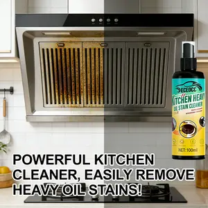 3.4oz Oven Stove Foam Cleaner, Powerful Cleaning Agent for Ovens and Racks, Removes Grease and Odors, Gentle Formula, Kitchen Essential