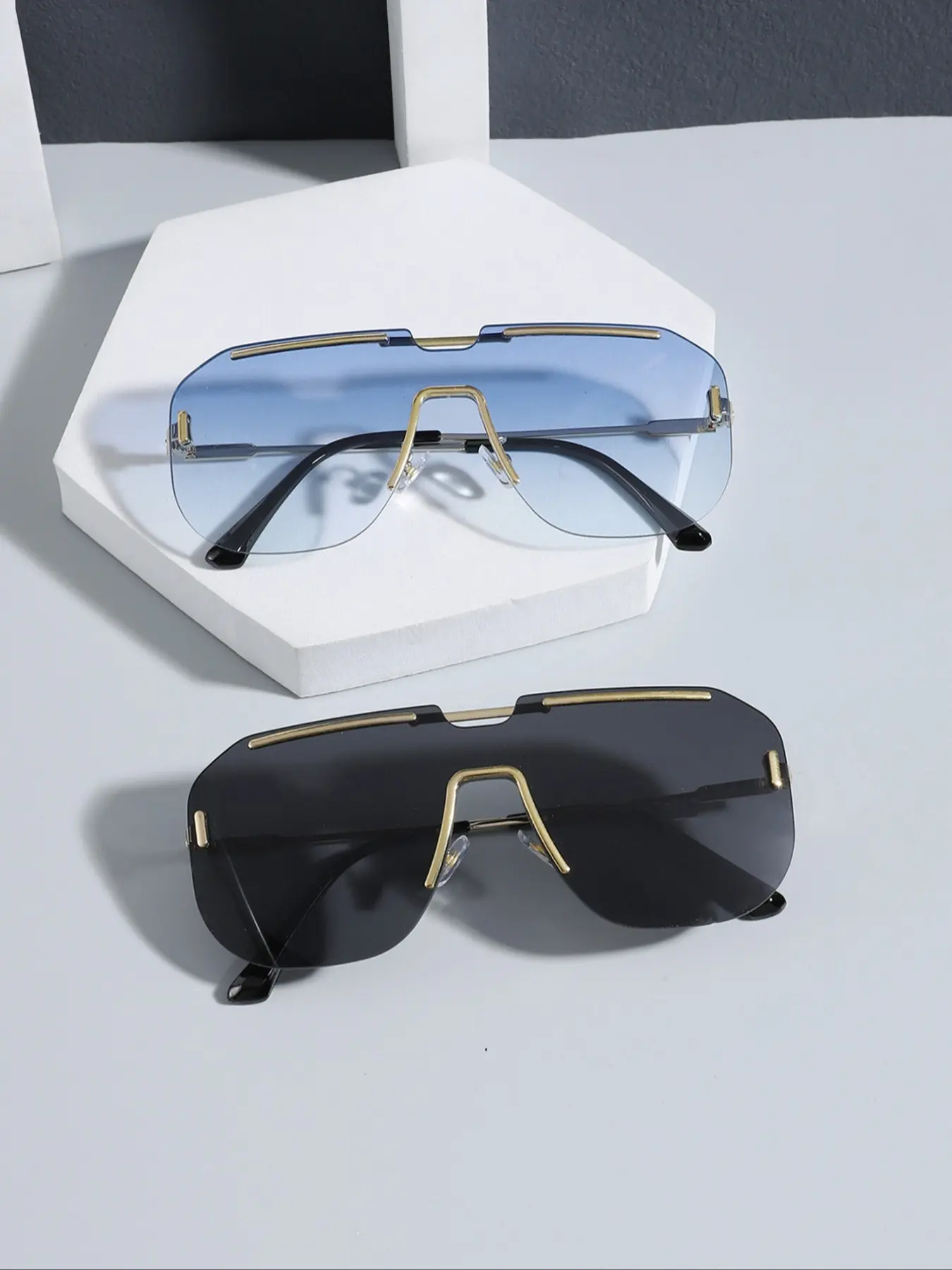 Unisex Copper Frame Sunglasses, UV Protection, Casual Style, All-Season Wear, Lightweight & Durable Design, Perfect Gift Idea