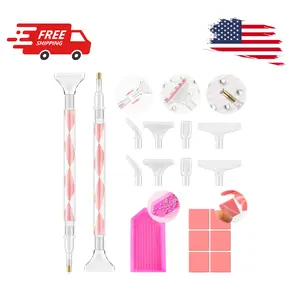 Rhinestone Picker Tool Kit: 2Pcs Picker Handle, Dual-Ended Applicator Dotting Pen