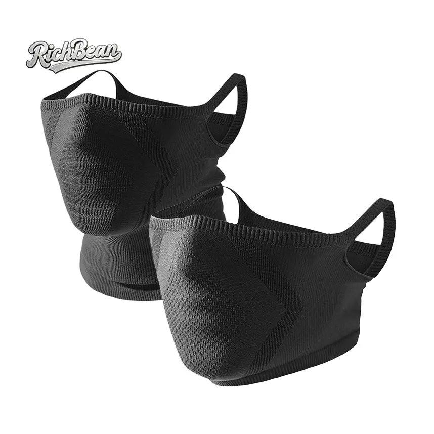 Unisex 2-Piece Athletic Face Masks & Neck Gaiter Headwear Set - Breathable Ear-Loop Protective Face Mask, Lightweight Cooling Neck Gaiter, Windproof, Suitable for Cycling, Running, Outdoor Sports