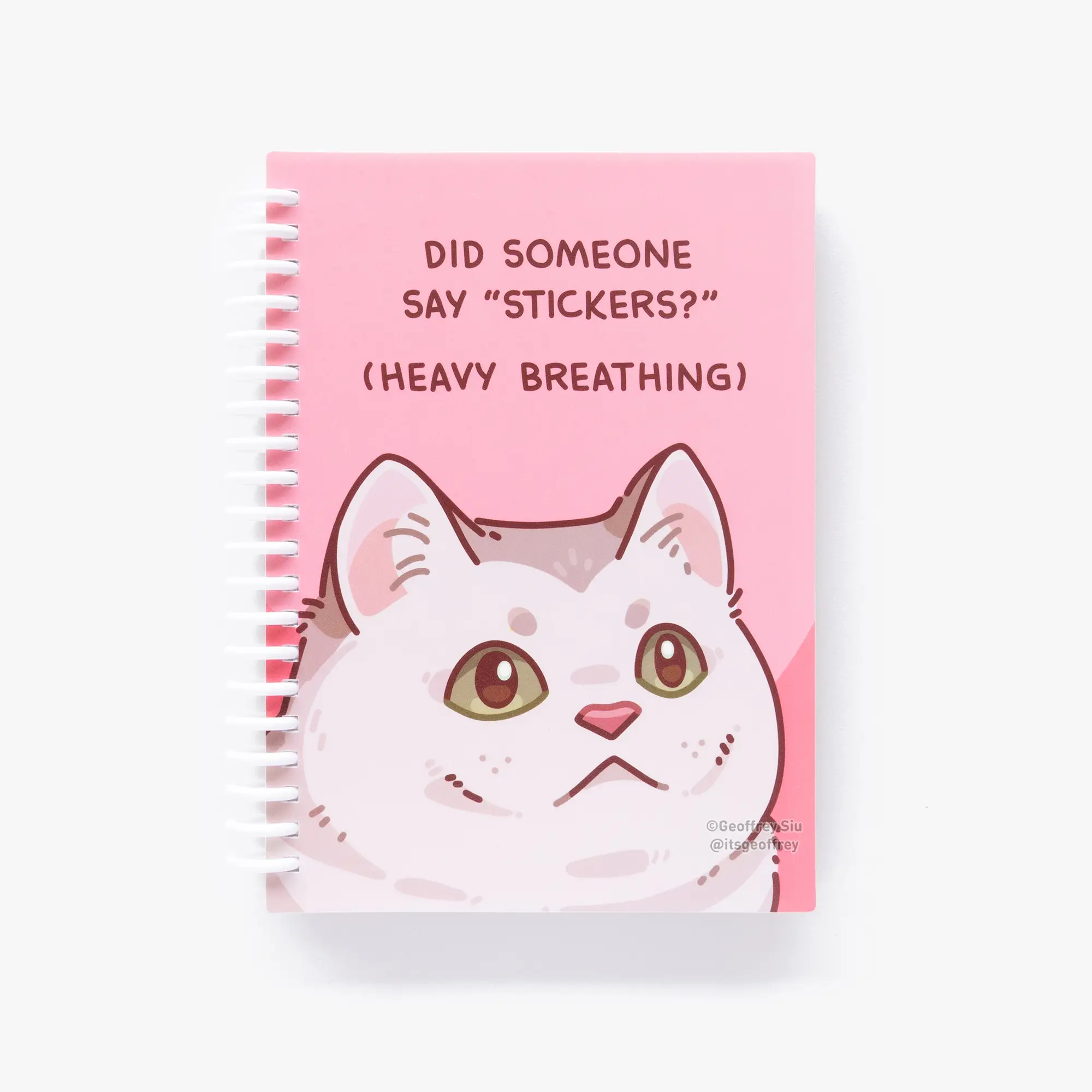 MD Heavy Breathing Cat Reusable Sticker Book