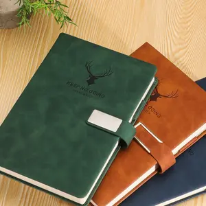Vintage Leather Notebook, Creative A5 Thick Business Notebooks, Office School Supplies, Meeting Stationery, Gift for Holidays