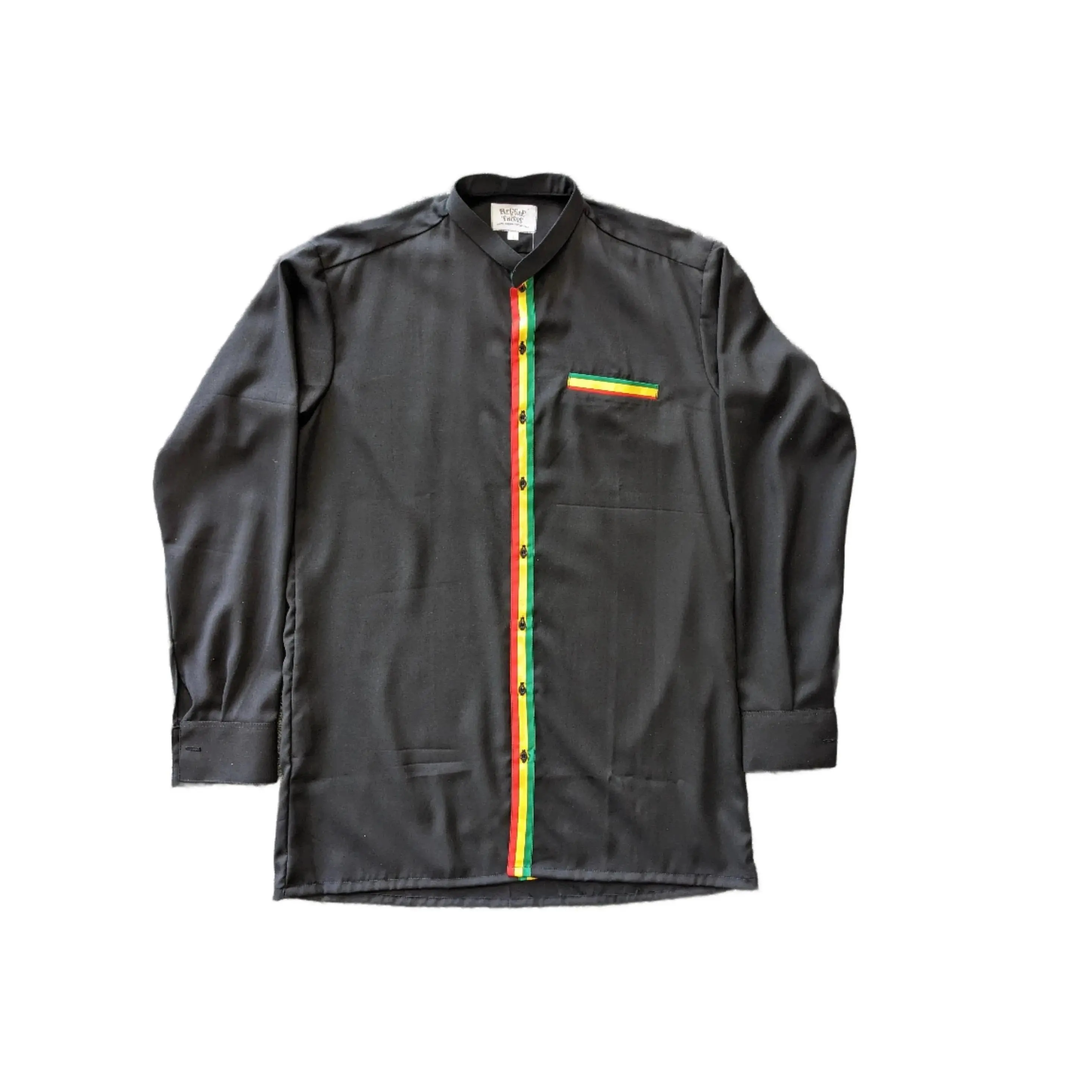 Rasta stripe dress-shirt Rasta stripe dress-shirt