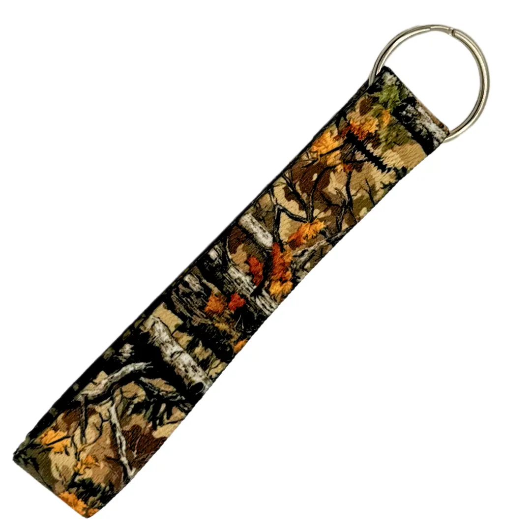 Northwest Straps ForestVibesOnly All-Over Print Camouflage Fabric Wristlet Key Fob Keychain - Secure Clip, Rugged Durable Lightweight, Unisex Hiker-Friendly, Everyday Digital Accessory, Woodland Backpack/Purse Charm