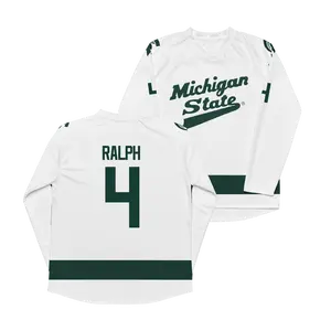 Michigan State Men's Ice Hockey White Jersey - Colin Ralph