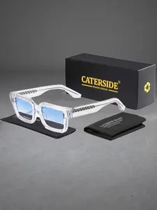 Unisex Retro Thick Frame Sunglasses, Classic Casual Style Pccp Material, Perfect for Beach Music Festivals Cycling Driving Street Photography Gifts