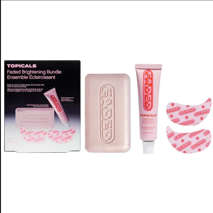 Topicals Faded Brightening Bundle for Discoloration on Face & Body (UNSCENTED) 32.00 VALUE