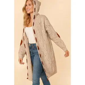 Fall is Here Oatmeal & Camel Cardigan