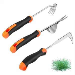 2025 Hand Weeder Tool, Rubber Handle Manual Weeder Puller Tool, Uprooting Weeding Tools, Crack Weeder Crevice, Teeth Weeding Tool, Weeding Artifact Tool for Garden Maintenance, Ergonomic Grip, Efficient Weeding