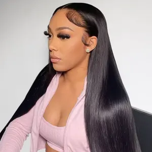 Arabella Hair Straight 13x6 Glueless Ear to Ear Frontal Lace Wig 100% Human Hair Luxe Cap Natural Hairline Pre-everything Adjustable Drawstring