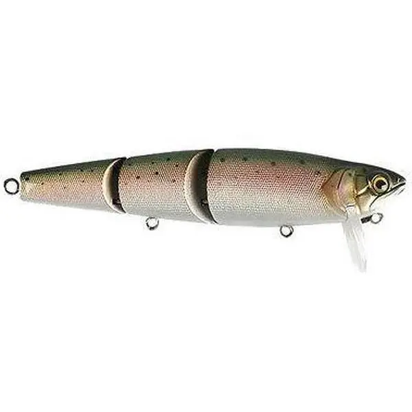 Jackall Wakebait Lure Multi-Joint 3.8in 5/8oz, Mikey Jr. Fishing Bait with Life-Like Movement, Rattling Metal Ball Bearings, Japanese 3D-Cut Design for Surface Action