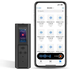 128GB Voice Activated Recorder with Playback:  Audio Recorder with AI Noise Cancellation, 220 Hours Continuous Recording, Recording Device for Lectures Meetings Interviews Classroom