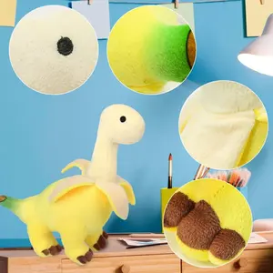 Brainrot Ai Plush Toy Soft Banana Dinosaur Stuffed Animal Cute Tralalero Tralala Plushies for Kids Boys Girls Great for Christmas Birthday Soft Huggable