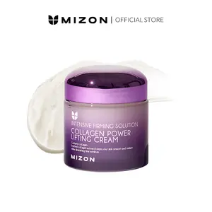 MIZON Collagen Power Lifting Cream – 75% Marine Collagen Face Moisturizer with Adenosine, Hyaluronic Acid & Peptides for Firming & Wrinkle Care (2.53 fl oz)