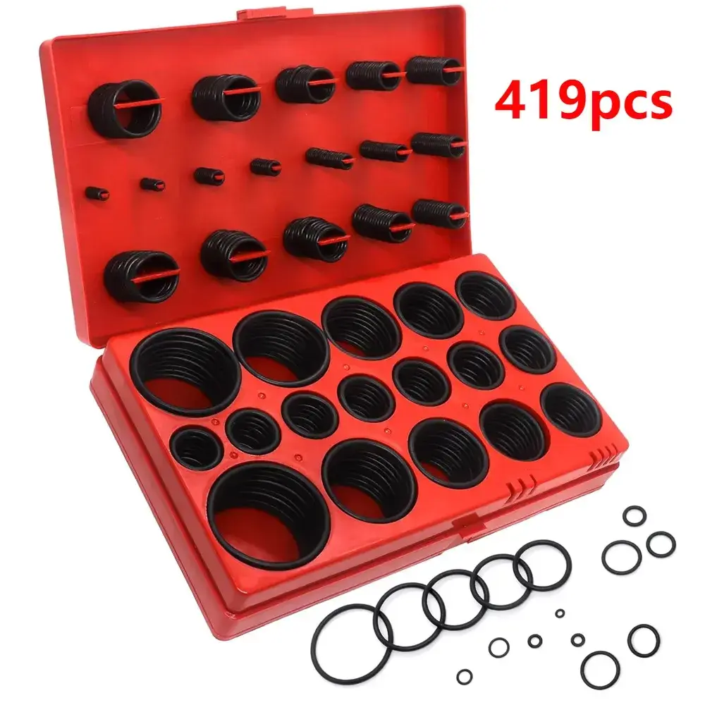 419/225PCS Universal O-Ring Assortment Set 32 Sizes Nitrile Rubber Seal O Ring Gasket for Auto Plumbing Tap Repair