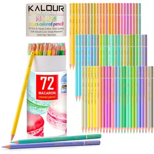 72 Colors Macaron Pastel Colored Pencils,Artists Soft Core,Ideal for Drawing Sketching Shading,Coloring Pencils for Adults Beginners