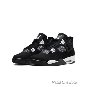 Retro white Thunder Edition black and white color scheme casual sports versatile durable and comfortable basketball shoes