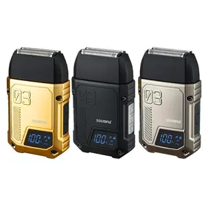 Portable Electric Shaver for Men, Waterproof Rechargeable Shaver, Cordless Waterproof Shaver, 1 Count Rechargeable Beard Trimmer for Men, Wet and Dry Use Beard Shaver, Men's Grooming Tool