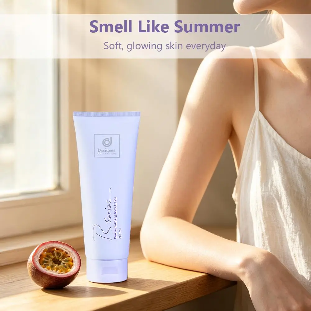 【Rsarias】200ml Fragrance Body Lotion – Moisturizing Hydrating Cream with Long-Lasting Floral Scent, Lightweight Non-Greasy, Helps Soften & Smooth Dry Skin, Silky Dewy Glow for Daily Body Care