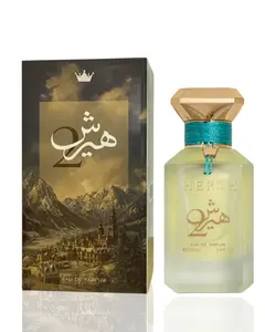 Hersh 2 Unisex EDP Perfume by Alezz Oud, 100ml (3.4oz) Citrus-Spice Cologne, Single Item