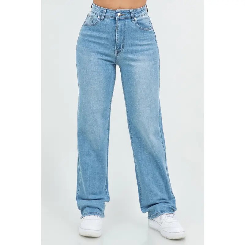 Claire Wide leg jeans -Light Wash