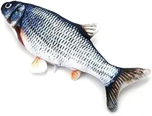 Cat Toys Catnip Automatic Flip Fish Dolls, Cat Toys, Applicable to All Kinds of Cats, USB Electric Mobile pet Toys, Electric Puppet Fish, Suitable for Cats