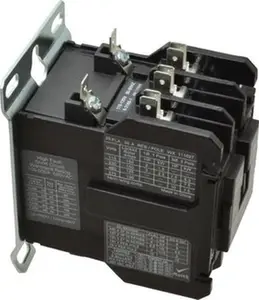 Eaton Cutler-Hammer 3 Pole, 25 Amp Inductive Load, 110 to 120 Coil VAC at 50/60 Hz, Nonreversible Definite Purpose Contactor Phase 1 Hp: 3 at 230 V and Phase 3 Hp: 7.5 at 230 V, 35 Amp Resistive Rating, Open Enclosure C25DND325A