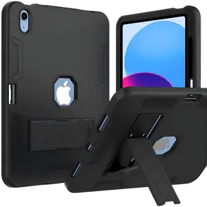 UpTech 1 Heavy Duty Shockproof iPad Case – Rugged 3-Layer Protection for iPad 7/8/9 (10.2”), 10th Gen 2022, 11th Gen (A16) 2025, Air 4 / Pro 11 – Kickstand – Black, Blue, Red, Hot Pink